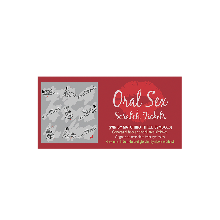 ORAL SEX SCRATCH TICKETS
