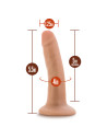Realistyczne dildo Dr Skin 5.5 inch z podstawką - Sklep erotyczny Intymnosc24.pl