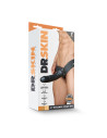 DR. SKIN 6 INCH HOLLOW STRAP ON BLACK