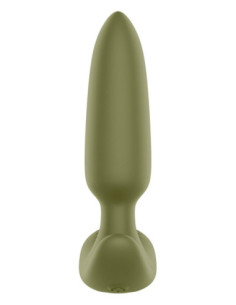 FORTO POINTED VIBRATING PLUG GREEN 2