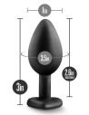 TEMPTASIA BLING PLUG SMALL BLACK