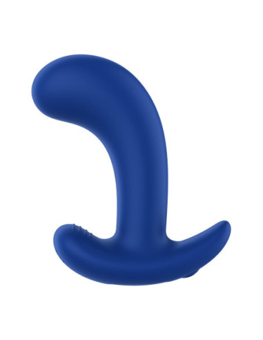 FORTO CURVED VIBRATING PLUG BLUE