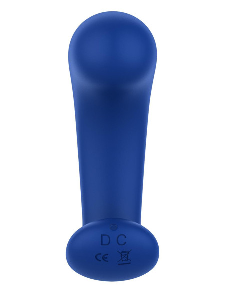 FORTO CURVED VIBRATING PLUG BLUE