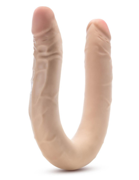 DR. SKIN PLUS 16.5” POSABLE DOUBLE DONG BEIGE