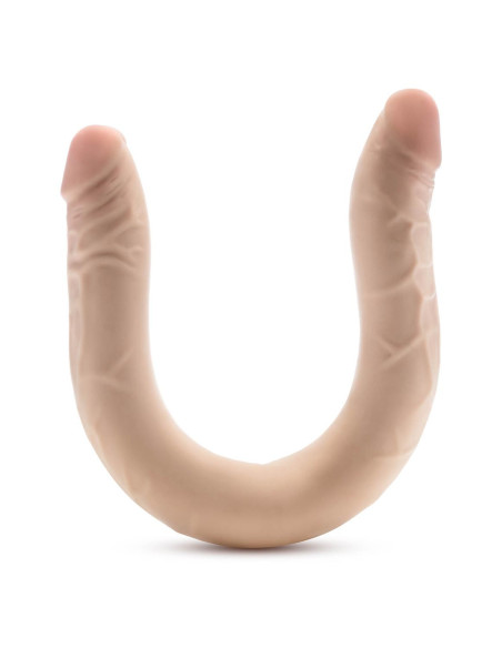 DR. SKIN PLUS 16.5” POSABLE DOUBLE DONG BEIGE