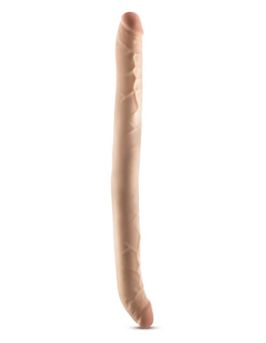 DR. SKIN PLUS 16.5” POSABLE DOUBLE DONG BEIGE