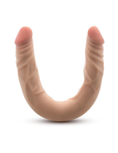 DR. SKIN PLUS 14” POSABLE DOUBLE DONG BEIGE