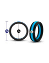 PERFORMANCE SILICONE GO PRO COCK RING BLACK/BLUE 