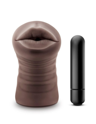 ENLUST KRYSTAL VIBRATING STROKER BROWN
