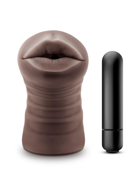 ENLUST KRYSTAL VIBRATING STROKER BROWN