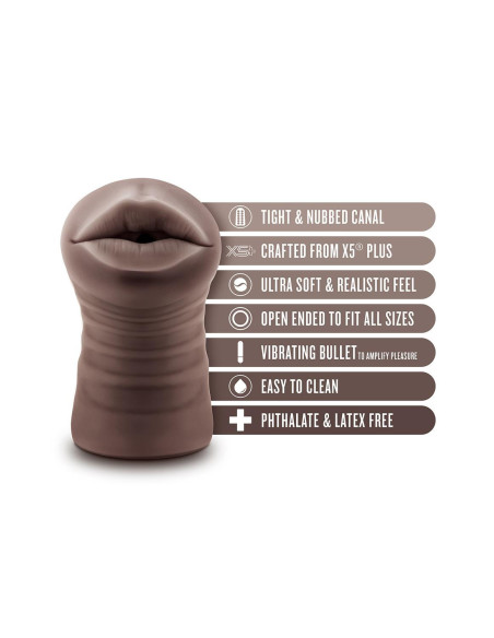 ENLUST KRYSTAL VIBRATING STROKER BROWN