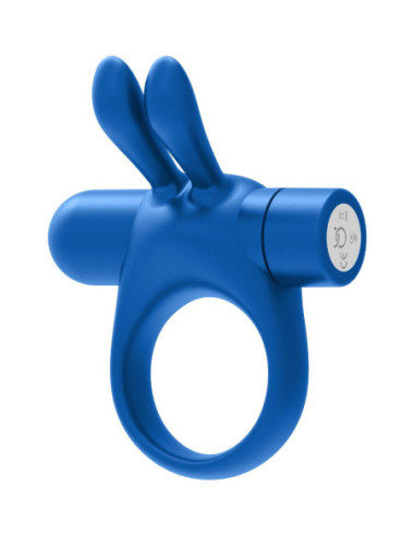 FORTO BUNNY VIBRATING COCKRING BLUE