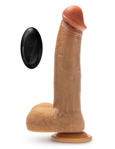 DR. SKIN SILICONE DR. PHILLIPS 8.5 INCH THRUSTING DILDO TAN