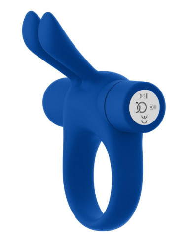 FORTO BUNNY VIBRATING COCKRING BLUE