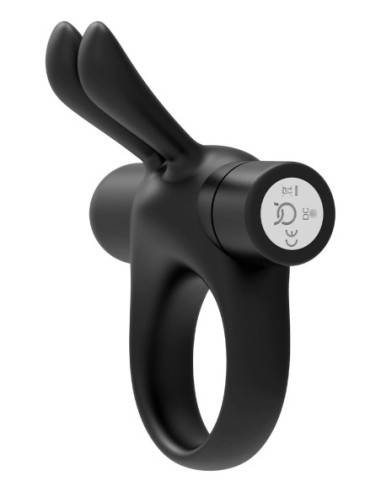 FORTO BUNNY VIBRATING COCKRING BLACK
