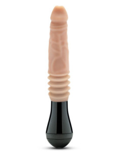 DR. SKIN SILICONE DR. KNIGHT THRUSTING GYRATING VIBRATING DILDO BEIGE