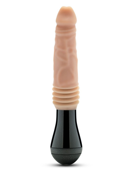 DR. SKIN SILICONE DR. KNIGHT THRUSTING GYRATING VIBRATING DILDO BEIGE