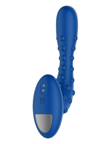 FORTO STUDDED PRO VIBRATING MASSAGER BLUE