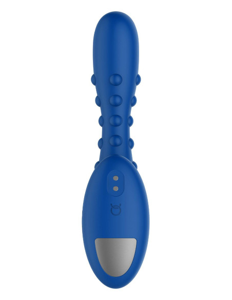 FORTO STUDDED PRO VIBRATING MASSAGER BLUE