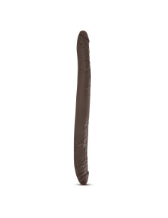 Podwójne czekoladowe dildo Dr Skin 16 inch - Sklep erotyczny Intymnosc24.pl