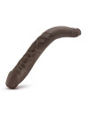 Podwójne czekoladowe dildo Dr Skin 16 inch - Sklep erotyczny Intymnosc24.pl