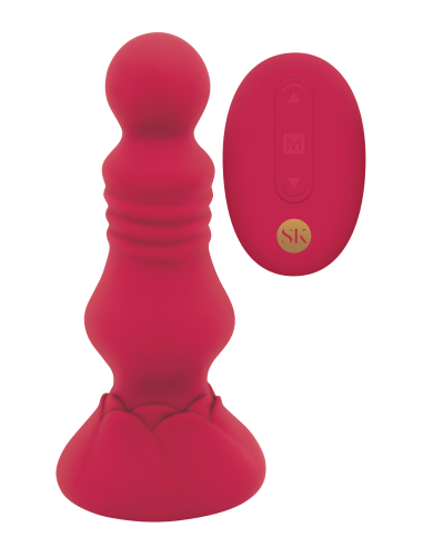 SECRET KISSES REMOTE VIBRATING FLORET BUTTPLUG
