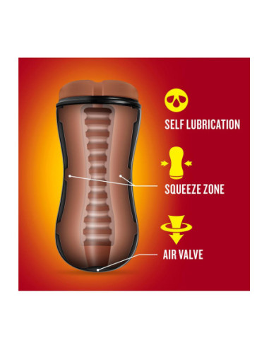 COVERBOY MANNY THE FIREMAN SELF LUBRICATING STROKER TAN