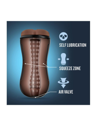 COVERBOY THE MECHANIC SELF LUBRICATING STROKER BROWN