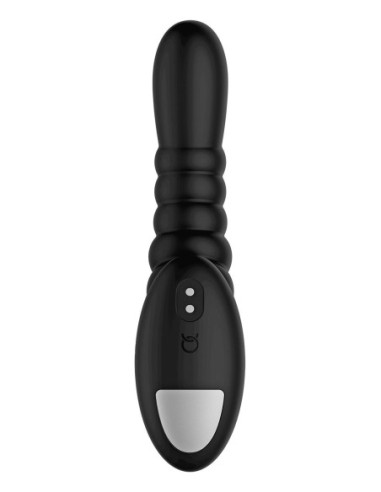 FORTO RIBBED PRO VIBRATING MASSAGER BLACK