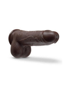 DR. SKIN SILICONE DR. MURPHY 8  INCH THRUSTING DILDO CHOCOLATE 2