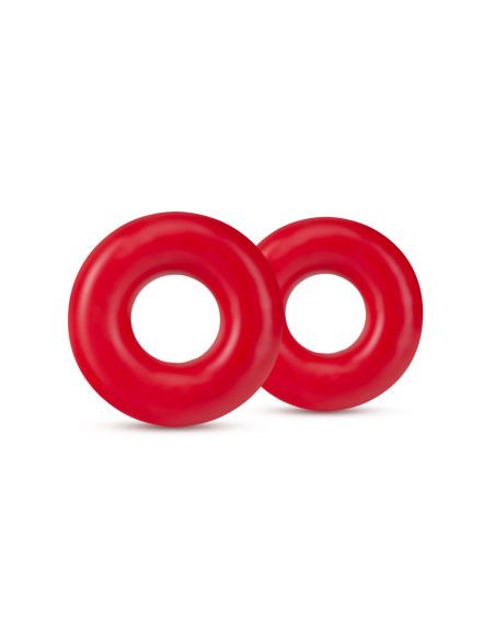 STAY HARD DONUT RINGS OVERSIZED RED
