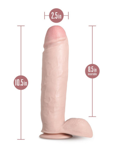 AU NATUREL HUGE 10 INCH DILDO VANILLA