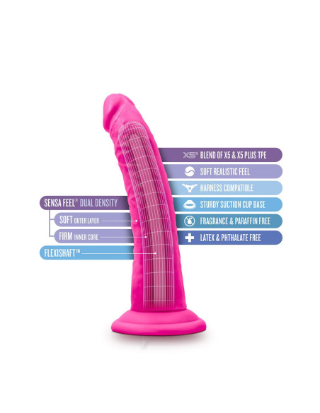 AU NATUREL BOLD JACK 7 INCH DILDO PINK