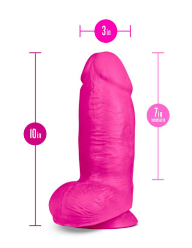 AU NATUREL BOLD CHUB 10 INCH DILDO PINK