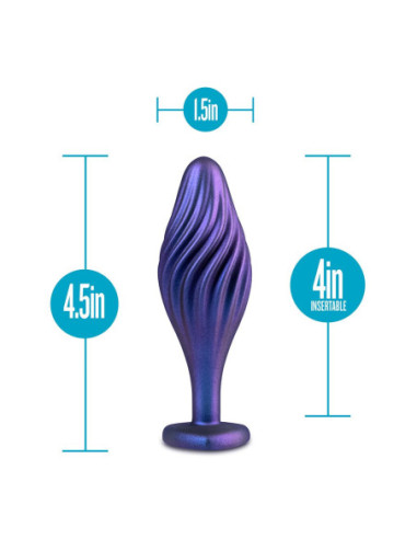 ANAL ADVENTURES MATRIX SWIRLING BLING PLUG SAPPHIRE