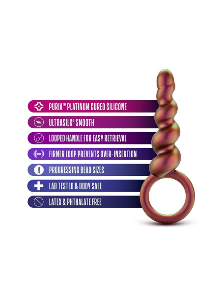 ANAL ADVENTURES MATRIX DUO LOOP PLUG COPPER
