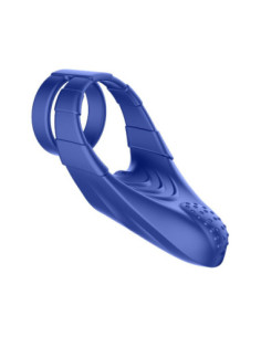 FORTO F-48 VIBRATING PERINEUM DOUBLE C-RING BLUE 2
