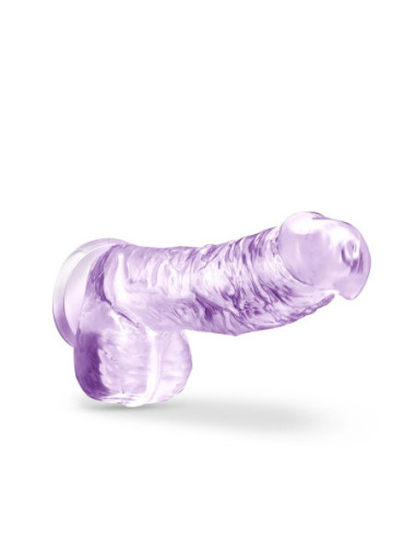 NATURALLY YOURS  6 INCH CRYSTALLINE DILDO  AMETHYST