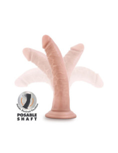DR. SKIN PLUS 7 INCH POSABLE DILDO VANILLA 2