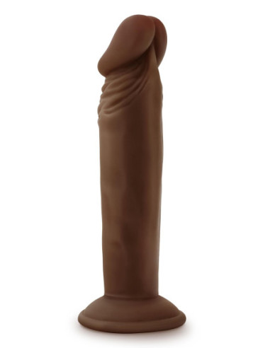 DR. SKIN PLUS 6 INCH POSABLE DILDO CHOCOLATE