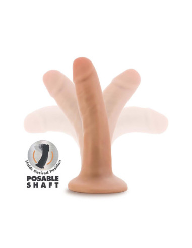 DR. SKIN PLUS 5 INCH POSABLE DILDO VANILLA