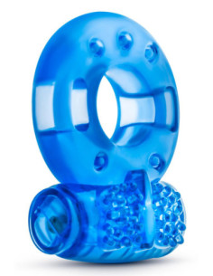 STAY HARD REUSABLE COCK RING BLUE 2