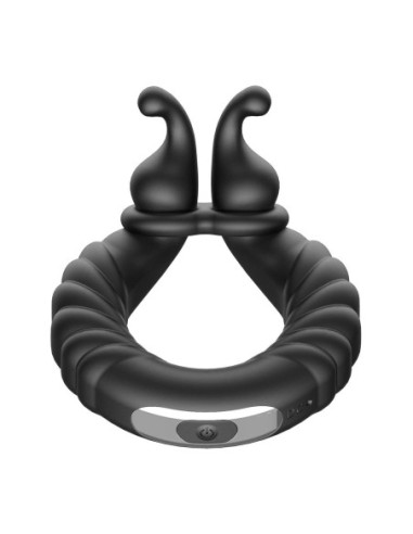 FORTO F-24 TEXTURED VIBRATING COCKRING BLACK