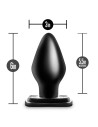 Czarna wtyczka analna XXL Anal Adventures - Sklep erotyczny Intymnosc24.pl