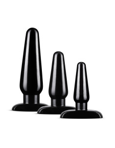 ANAL ADVENTURES BASIC PLUG KIT BLACK
