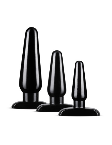ANAL ADVENTURES BASIC PLUG KIT BLACK