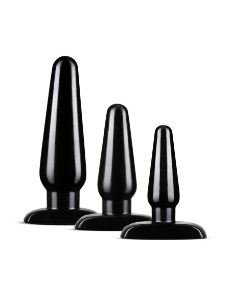 ANAL ADVENTURES BASIC PLUG KIT BLACK