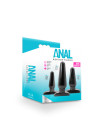 ANAL ADVENTURES BASIC PLUG KIT BLACK