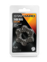 STAY HARD THICK BEAD COCK RING BLACK