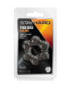 STAY HARD THICK BEAD COCK RING BLACK